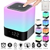 Portable Wireless Bluetooth Speaker -Big Sound48 Led Changing ColorLight Night LampAlarm ClockMP3