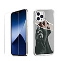 Portrait Case For Apple iPhone 12 iPhone 11 iPhone 12 Pro Max Unique Design Protective Case with Screen Protector Shockproof Back Cover TPU