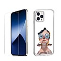 Portrait Case For Apple iPhone 12 iPhone 11 iPhone 12 Pro Max Unique Design Protective Case with Screen Protector Shockproof Back Cover TPU