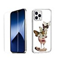 Portrait Case For Apple iPhone 12 iPhone 11 iPhone 12 Pro Max Unique Design Protective Case with Screen Protector Shockproof Back Cover TPU