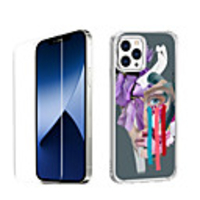 Portrait Case For Apple iPhone 12 iPhone 11 iPhone 12 Pro Max Unique Design Protective Case with Screen Protector Shockproof Back Cover TPU