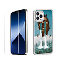Portrait Case For Apple iPhone 12 iPhone 11 iPhone 12 Pro Max Unique Design Protective Case with Screen Protector Shockproof Back Cover TPU