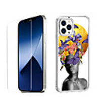 Portrait Case For Apple iPhone 12 iPhone 11 iPhone 12 Pro Max Unique Design Protective Case with Screen Protector Shockproof Back Cover TPU