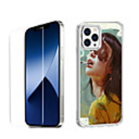 Portrait Case For Apple iPhone 12 iPhone 11 iPhone 12 Pro Max Unique Design Protective Case with Screen Protector Shockproof Back Cover TPU