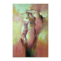 Portrait Oil Painting On Canvas Abstract Contemporary Art Wall Paintings Handmade Painting Home Office Decorations Canvas Wall Art Painting Rolled Canvas No Frame