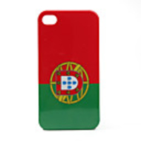Portugal Flag Hard Protection Back Case for Apple iPhone 4 4G