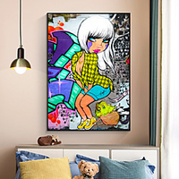 Poster Decoration Painting canvas Modern People Pictures for Wall Decor miniinthebox