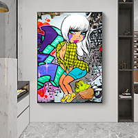 Poster Decoration Painting canvas Modern People Pictures for Wall Decor miniinthebox