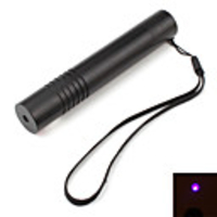 Potable Blue Laser with Hand Strap and Battery (5mw, 405nm, Black)