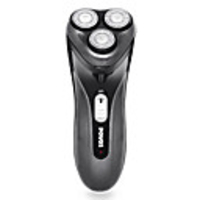 Povos Independent Floating Triple-head Rechargeable Rotary Shaver with Pop-up Trimmer