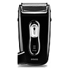POVOS Rechargeable Dual blade Foil Shaver with Built-in Plug (Black)