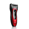 POVOS Waterproof Rechargeable Dual-Blade Smart Foil Shaver (Red)