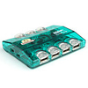 Powered USB 7-Port Hub with AC Adapter Power Supply (Translucent Green)
