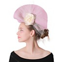 PP YARN Fascinators with Floral 1 Piece Wedding / Party / Evening Headpiece