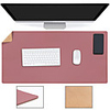 PR800 8004002 mm Basic Mouse Pad / Large Size Desk Mat / Office Use Leather / Log Dest Mat