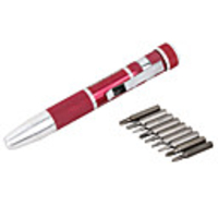 Precision Magnetic Screw Drivers 9-Piece Set with Internal Tip Storage