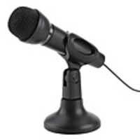 Premium 3.5mm Microphone with Stand for Pc and Laptops (Black)