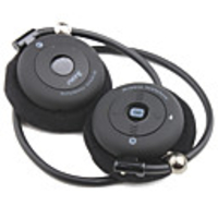 Premium Adjustable Bluetooth Stereo Handsfree Speaker Headset (Black)