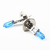 Premium Crystal Vision H1 12258 4300K 55W White Halogen Headlight Bulbs w/ Extra 2 W5W Lights (DC 12V/Pair)