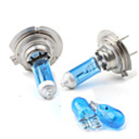 Premium Crystal Vision H7 12972 4300K 55W White Halogen Headlight Bulbs w/ Extra 2 W5W Lights (DC 12V/Pair)