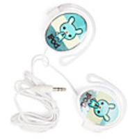 Premium Cute Stereo Clip-on Earphones (Green)