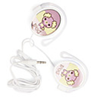 Premium Cute Stereo Clip-on Earphones (Purple)