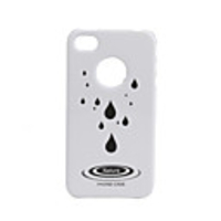 Premium Glaze Water-drop Protective Case for iPhone 4 (White)