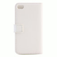 Premium Leather Case Belt Clip for iPhone4G (White)