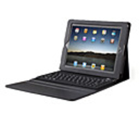 Premium Litchi Grain PU Leather Case for iPad 2 with Bluetooth Keyboard (76-Key)