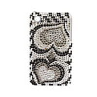 Premium Protective Back Case with Crystals for iPhone 3