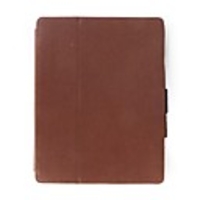 Premium PU Leather Case and Stand for Apple iPad 2 - Brown