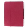 Premium PU Leather Case and Stand for Apple iPad 2 - Rose Red