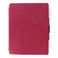 Premium PU Leather Case and Stand for Apple iPad 2 - Rose Red