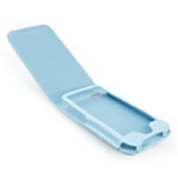 Premium PU Leather Case for iTouch 4 4G - Sky Blue