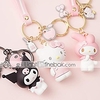 premium quality adorable cartoon keychain keyring purse handbag charms,  hello kitty/my melody/kuromi/keroppi/badtz-maru (my melody) miniinthebox