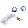 Premium Stylish Earphones with Microphone (White Blue)