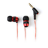 Premium Stylish Earphones with PU Leather Bag (Red)