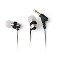 Premium Stylish Earphones with PU Leather Bag (Silver)
