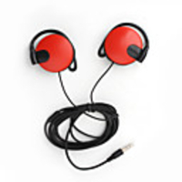 Premium Stylish Stereo Earphones (Red)