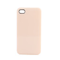 Premium Stylish Texi Protective Case for iPhone4G(Ecru)