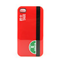Premium Stylish Texi Protective Case for iPhone4G(Red)