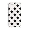 Premium Unique Hard Protective Back Case for iPhone 4 - Black Dot