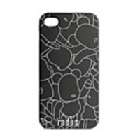 Premium Unique Printing Protection Case for iPhone 4 - Black Bear