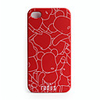 Premium Unique Printing Protection Case for iPhone 4 - Red Bear