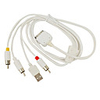 Premium USB Data Charging AV Cable for All iPod/iPhone 2G/3G (1.29M-Cable)