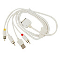 Premium USB Data Charging AV Cable for All iPod/iPhone 2G/3G (1.29M-Cable)