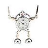 Present Time Bendable Robot Alarm Clock Clip Hands (Random Ship)