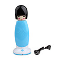 Pretty Girl Looks LED Super Capacity Desk Lamp Blue