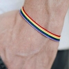 pride month rainbow bracelet handmade wristband lgbt pride rainbow color