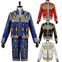 Prince Aristocrat Retro Vintage Medieval Coat Corset Pants Outfits Men